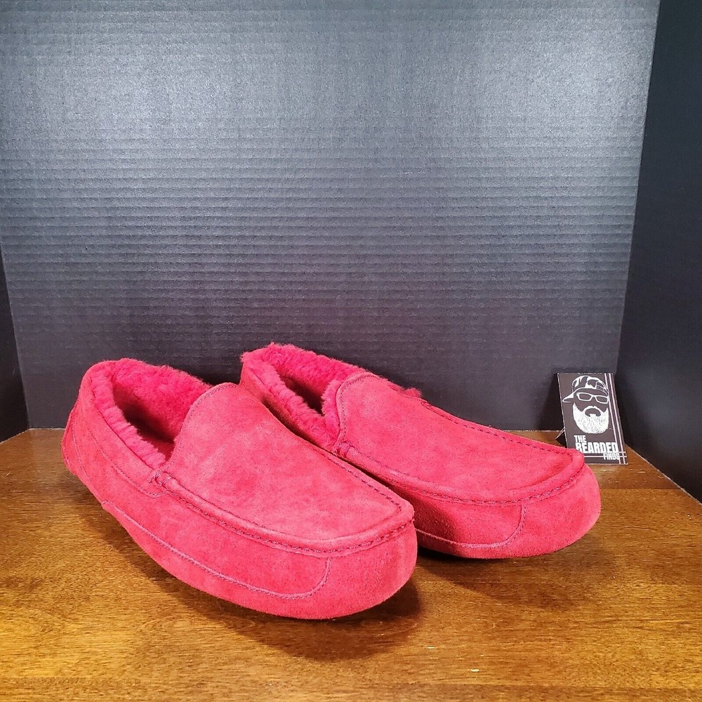 UGG Men's Ascot Slide On Slipper - Style 1101110 - Red - Size 15 - New